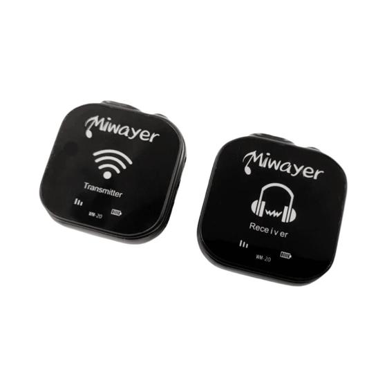 Imagem de Sistema de Monitor Intra-auricular Sem Fio Miwayer 5.8G - Transmissor e Receptor
