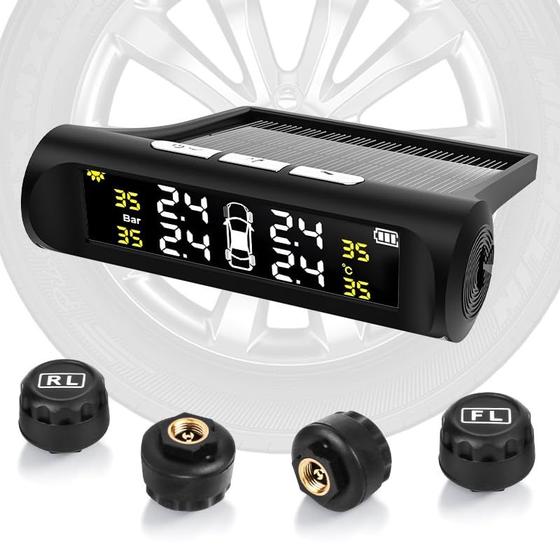 Imagem de Sistema de monitoramento de pressão de pneu TPMS Mieaoll para RV e Trailer