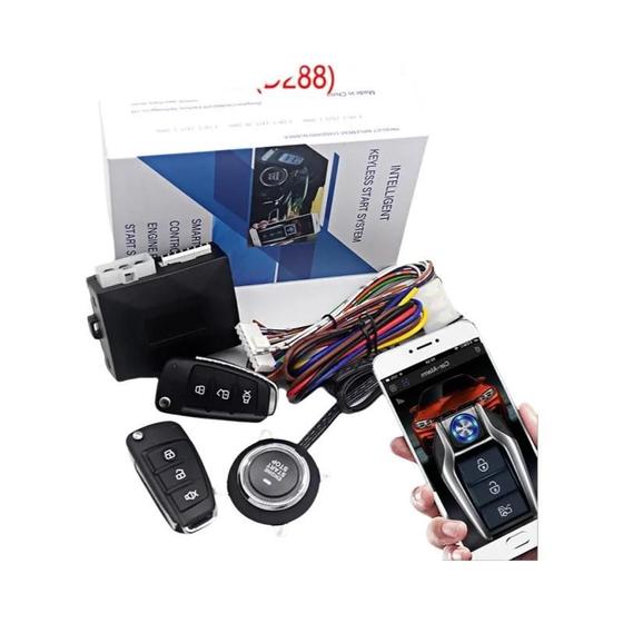 Imagem de Sistema de Partida Remota Universal Keyless - Alarme para Carro com Start/Stop