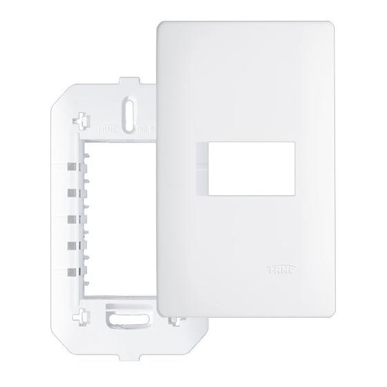 Imagem de Sistema Externo Placa 4X2 1 Módulo Horizontal com Suporte - FAME (3633)