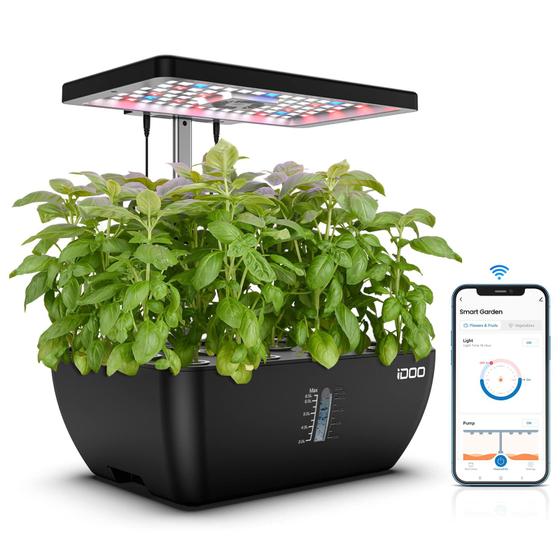 Imagem de Sistema Hidropônico iDoo 12Pods com WiFi e LED Grow Light