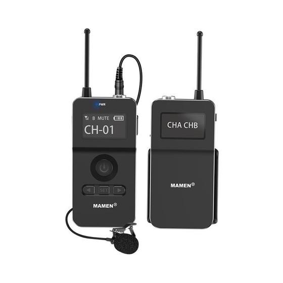 Imagem de Sistema Microfone Lapela Sem Fio Mamen Wmic-Mate2 Uhf