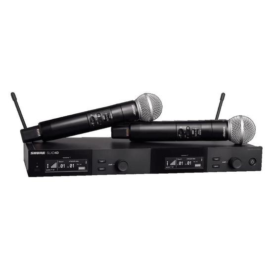 Imagem de Sistema Sem Fio Shure Duplo SLXD24D/SM58-G58 2 Bastões SM58