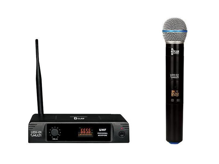 Imagem de Sistema Sem Fio Uhf 1 Microfone Mão 30 Canais Udx-01 Multi