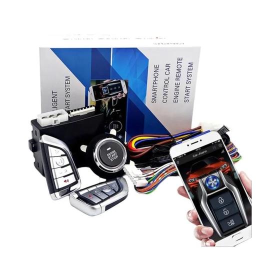 Imagem de Sistema Universal de Partida Sem Chave com Controle Remoto - Kit de Ignição e Parada do Motor