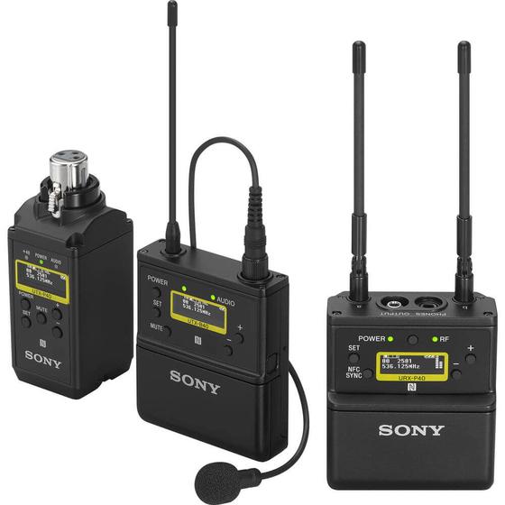 Imagem de Sistema Wireless Sony UWP-D26 de Microfone de Lapela Sem Fio 2 Transmissores e Montagem em Câmera