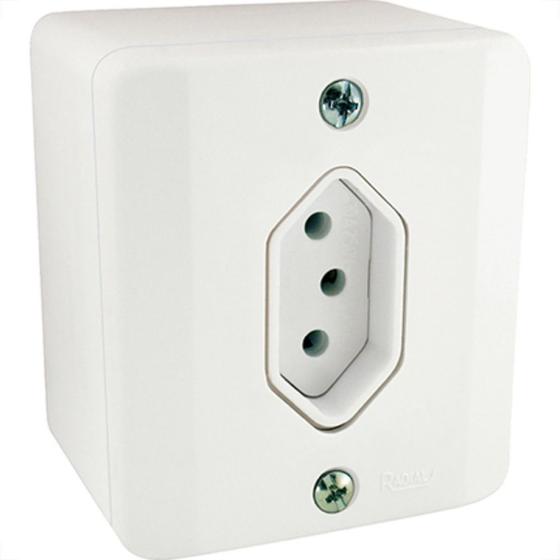 Imagem de Sistema X Radial Branco 1Tomada 20A C/Caixa 1902114