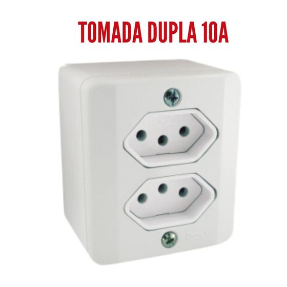 Imagem de Sistema X Tomada e Interruptores 10A/20A Sobrepor Externa Radial