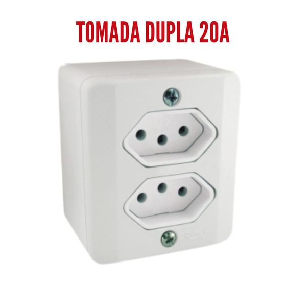 Imagem de Sistema X Tomada e Interruptores 10A/20A Sobrepor Externa Radial