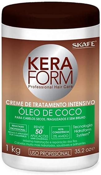 Imagem de Skafe Keraform Creme Tratamento Intensivo Óleo De Coco 1Kg