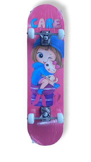Imagem de Skate Adulto Infantil Lixa 78,5cm Kit Proteção Completo E