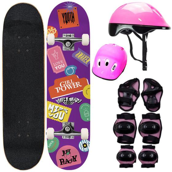 Skate Board Infantil Radical Iniciante Menina Feminino - Hypeboards ...
