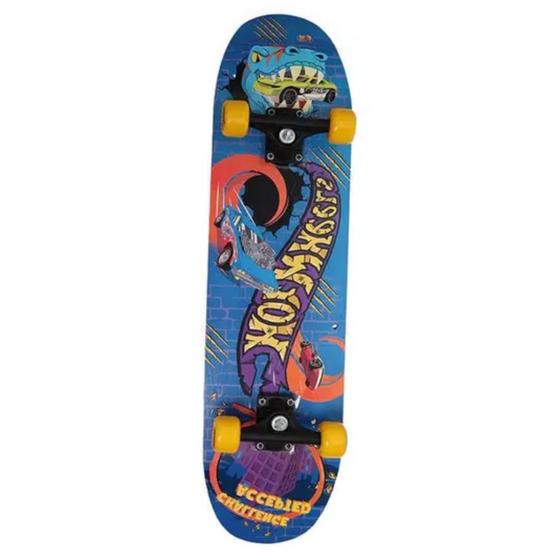 Imagem de Skate com Acessórios Hot Wheels Azul Dinossauro Fun - 7898039604459