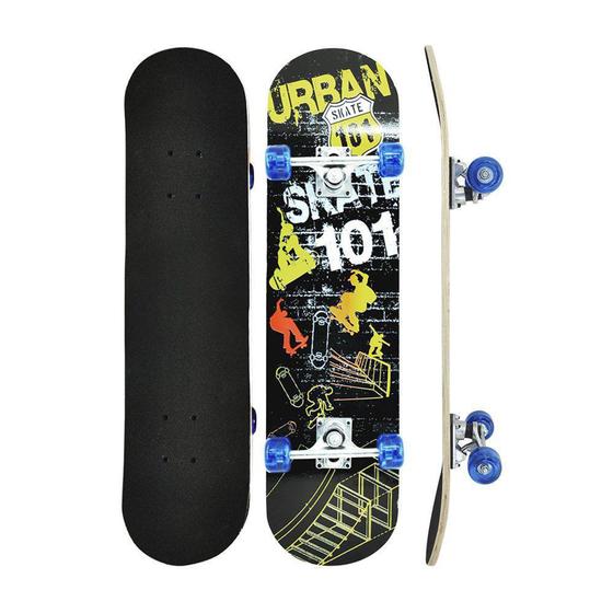 Imagem de Skate Com Shape Em Madeira 80 Cm Urban - DM BRASIL