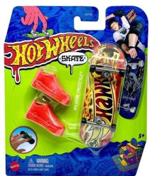 Imagem de Skate De Dedo Com Tênis Hot Wheels