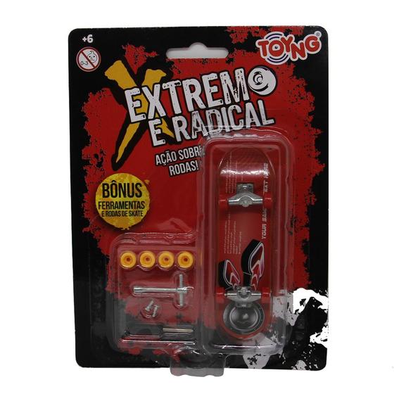 Imagem de Skate de Dedo Extremo e Radical Shape Sortido com Acessórios - Toyng