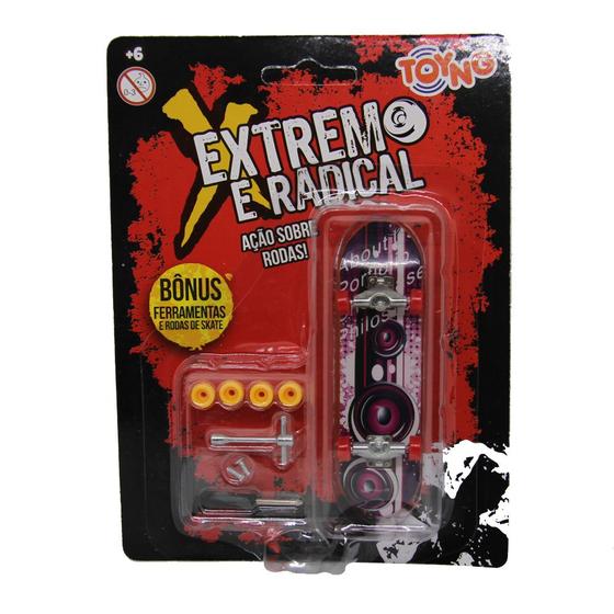 Imagem de Skate de Dedo Extremo e Radical Shape Sortido com Acessórios - Toyng