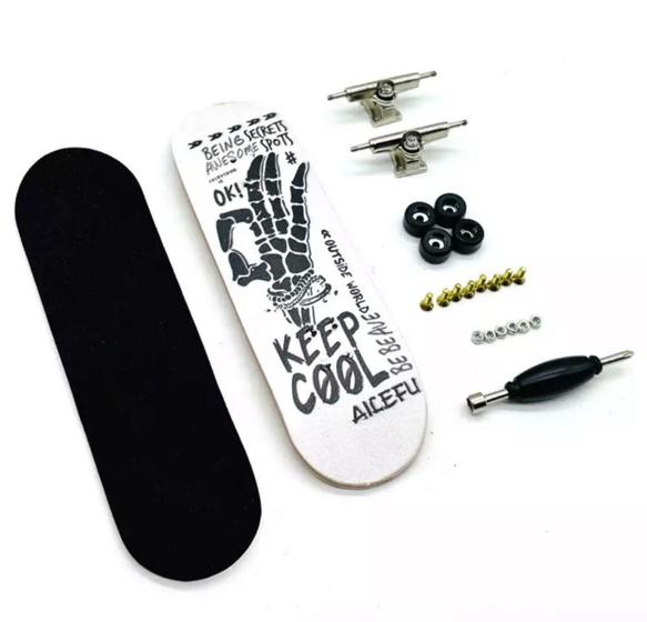 Imagem de Skate De Dedo Fingerboard Profissional Completo All Right