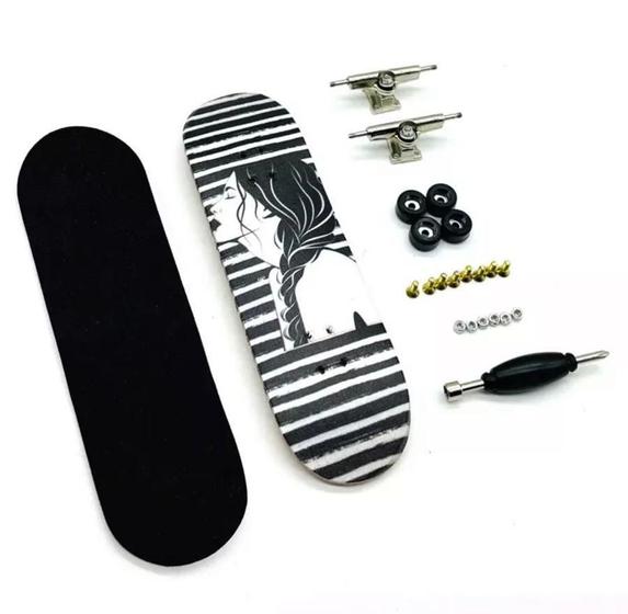 Imagem de Skate De Dedo Fingerboard Profissional Completo Ipanema Girl