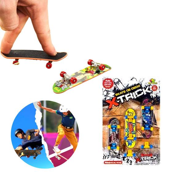 Imagem de Skate Dedo Infantil 3 Un Presente Fingerboard Lembrança Full