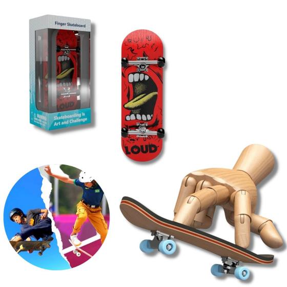 Skate Dedo Profissional Fingerboard De Madeira Brinquedo Top Skate