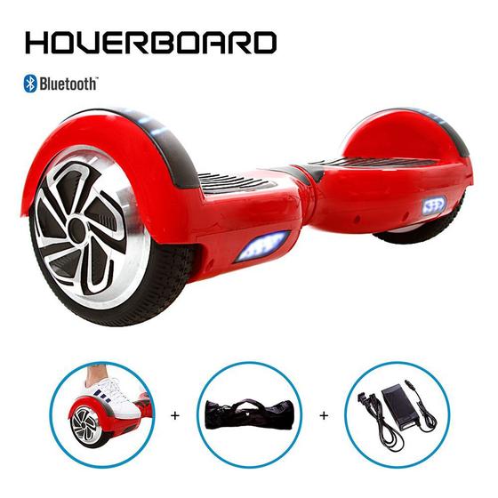 Skate Eletrico 6 5 Vermelho Hoverboard Bluetooth e Bolsa Hoverboard Magazine Luiza