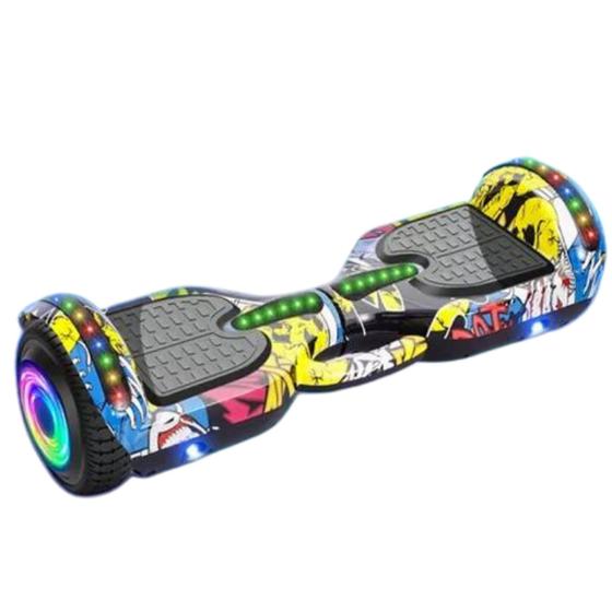 Imagem de Skate Elétrico Infantil Hoverboard Com Led Bateria Scooter