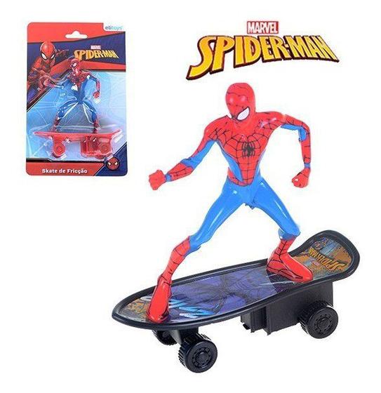 Skate Fricção Boneco Homem Aranha -ETITOYS - Bonecos - Magazine Luiza