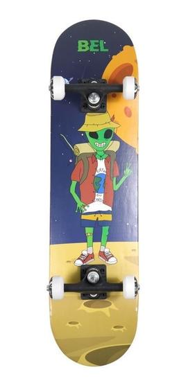 Imagem de Skate Infantil de Madeira com Lixa 78cm x 22cm com Várias Estampas Lindas Fadinha SK8