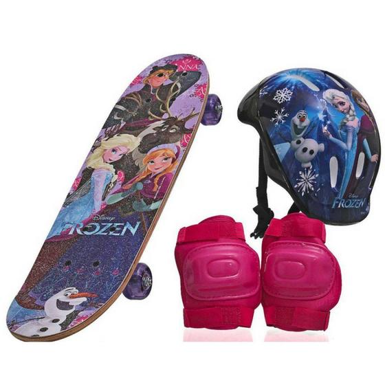 Skate Infantil Frozen Feminino com Proteção - Skate Infantil - Magazine ...