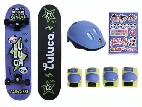 Imagem de Skate Infantil Luluca Com Acessórios Roxo F01358 Fun