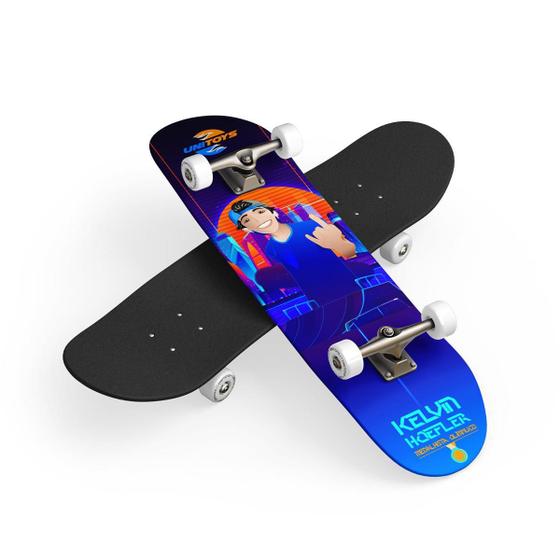 Imagem de Skate Montado Semi Profissional 7.75 Completo Abec Lixa Pret