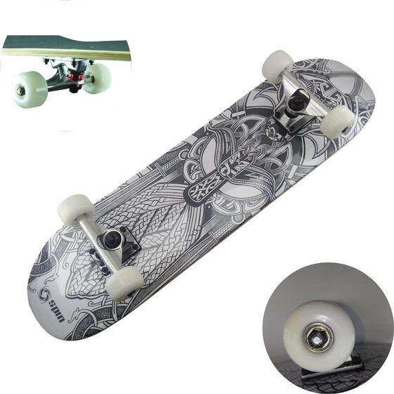 Imagem de Skate Montado Semi Profissional Skatetboard Spin ABEC 9