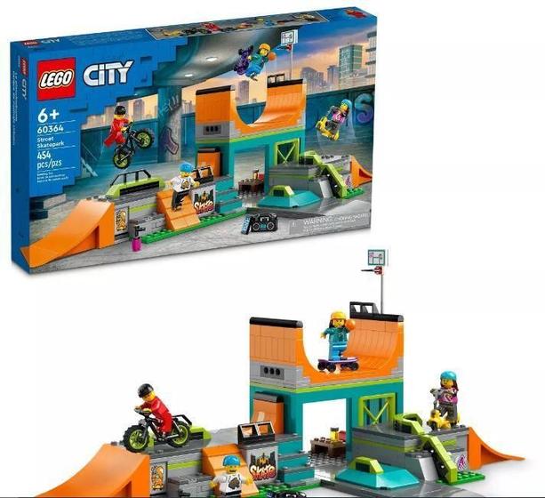 Imagem de Skate Park LEGO City 60364 - Conjunto com Rampa e Acessórios