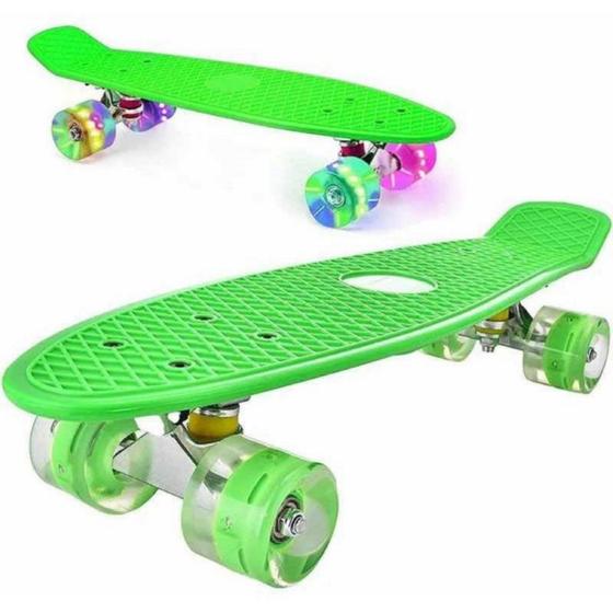 Imagem de Skate Penny Skateboard com rodas de LED para crianças e camiseta