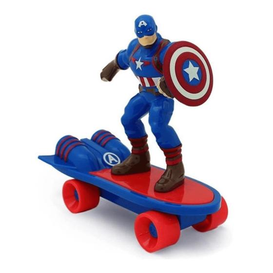 Imagem de Skate Radical Fricção Avengers Toyng Azul