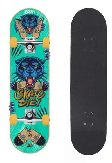 Imagem de Skate Semi Profissional Black Panther Skate or Die - Zippy Toys Ref. 6957