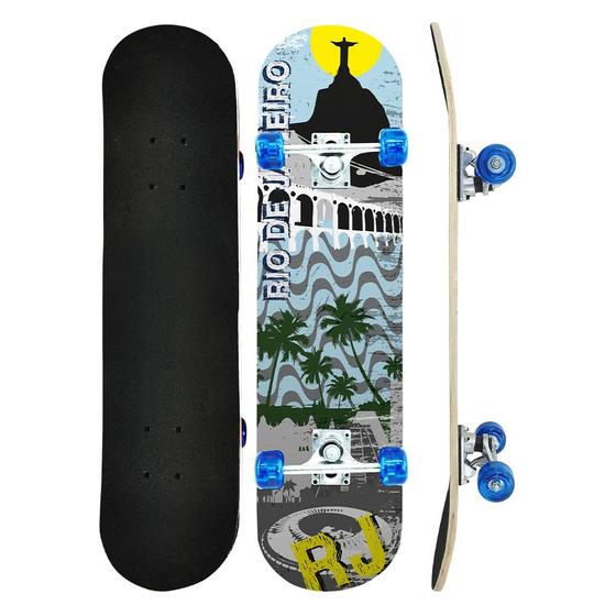 Skate Skateboard Iniciante 70Kg Completo Shape 7.0 Montado Menor preço em Skate Skateboard Iniciante 70Kg Completo Shape 7.0 Montado