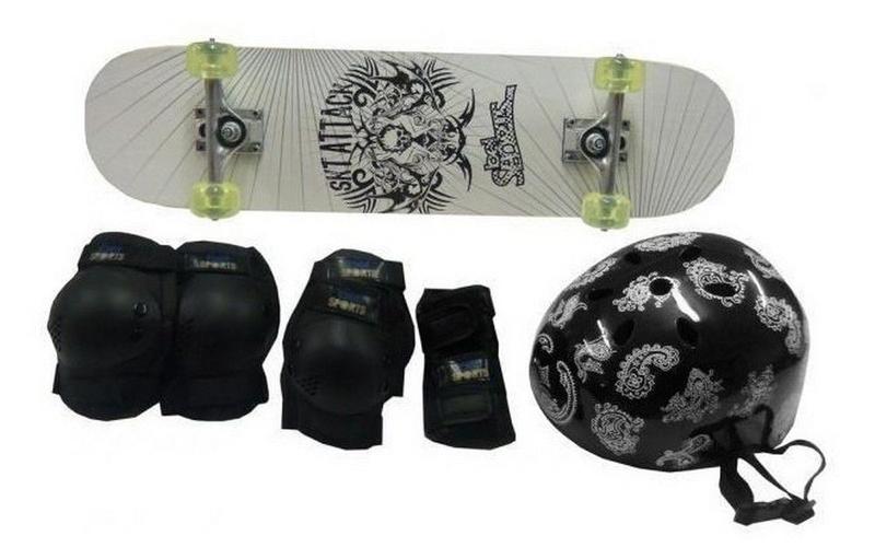 Imagem de Skateboard semi-pro + kit protetor com abs belfix 412000