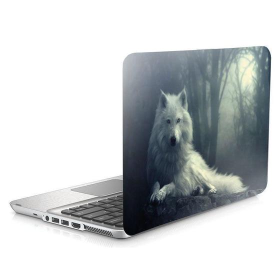 Imagem de Skin Adesivo Notebook 17,3 Lobo Branco White Wolf B22