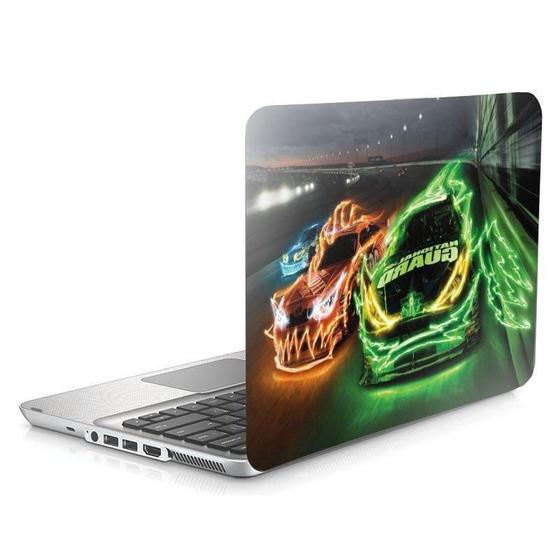 Imagem de Skin Adesivo Para Notebook 15 Racing Neon Corrida Carros D29