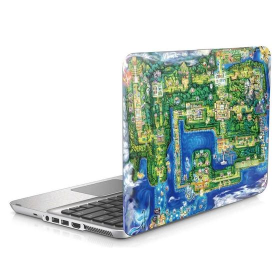 Imagem de Skin Adesivo Protetor Notebook 14 Pokemon Kanto Mapa B1