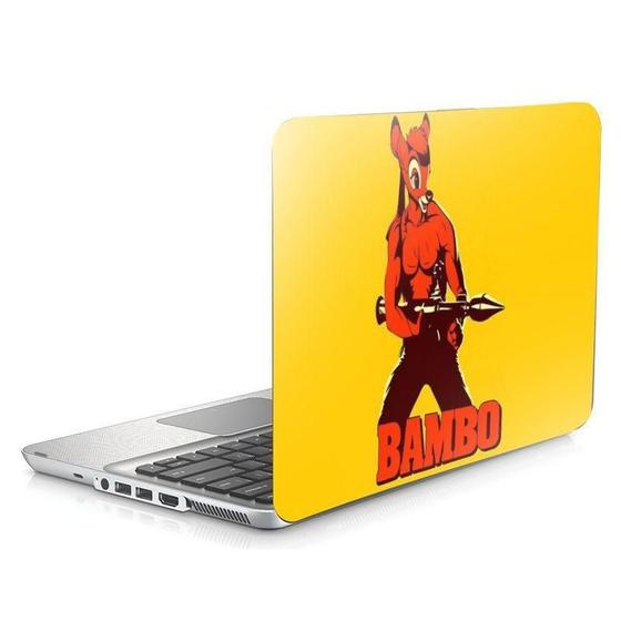 Imagem de Skin Adesivo Protetor Notebook 14 Wide Bambo Bambi Rambo B2