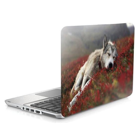 Imagem de Skin Adesivo Protetor Notebook 15 Wide Lobo Wolf Dormindo