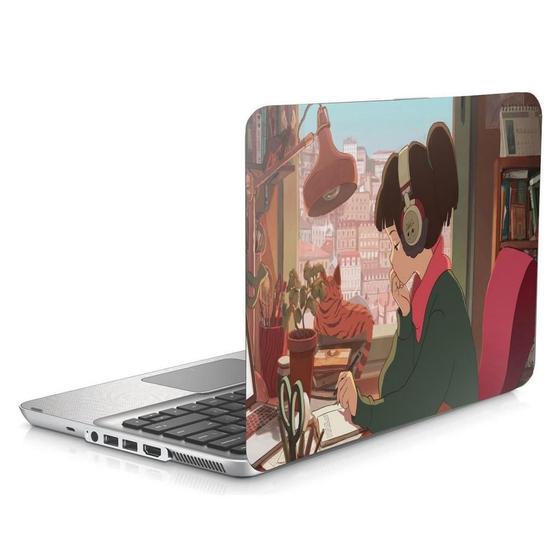 Imagem de Skin Adesivo Protetor Notebook 15,6 Lo-Fi Hip Hop Girl D1