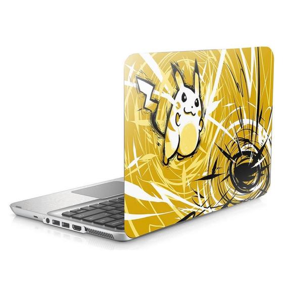 Imagem de Skin Adesivo Protetor Notebook 17 Pokémon Yellow Pikachu B4