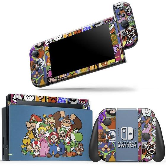 Imagem de Skin Adesivo Protetor Para Nintendo Switch Super Mario B7