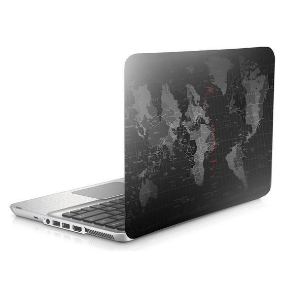 Imagem de Skin Adesivo Protetor para Notebook 14" Wide Mapa Mundi d1