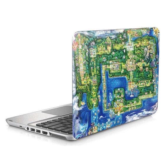 Imagem de Skin Adesivo Protetor Para Notebook 15 Pokemon Kanto Mapa B1