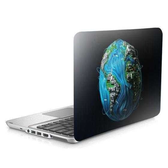 Imagem de Skin Adesivo Protetor Para Notebook 15,6 Mundo Eletrônico World D35